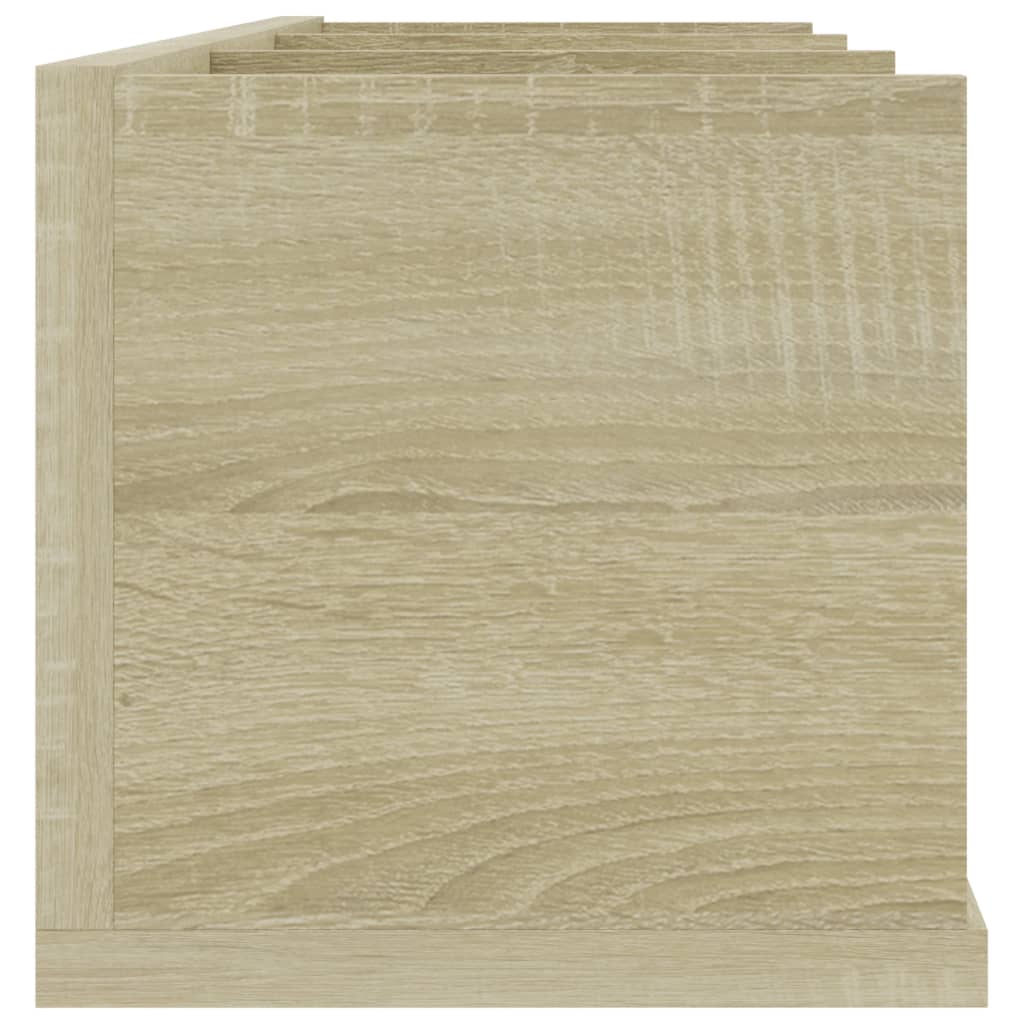 Scaffale Porta CD a Parete Rovere Sonoma 75x18x18cm Multistrato