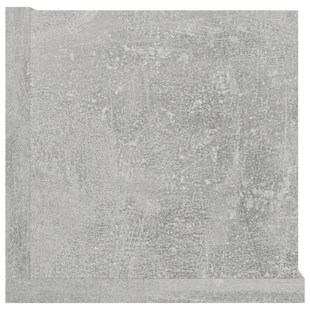 Scaffale Porta CD Grigio Cemento 100x18x18 cm Legno Multistrato