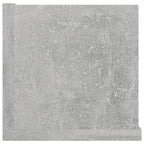 Scaffale Porta CD Grigio Cemento 100x18x18 cm Legno Multistrato