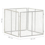 Compostiera da Giardino 85x85x70 cm in Ferro Zincato