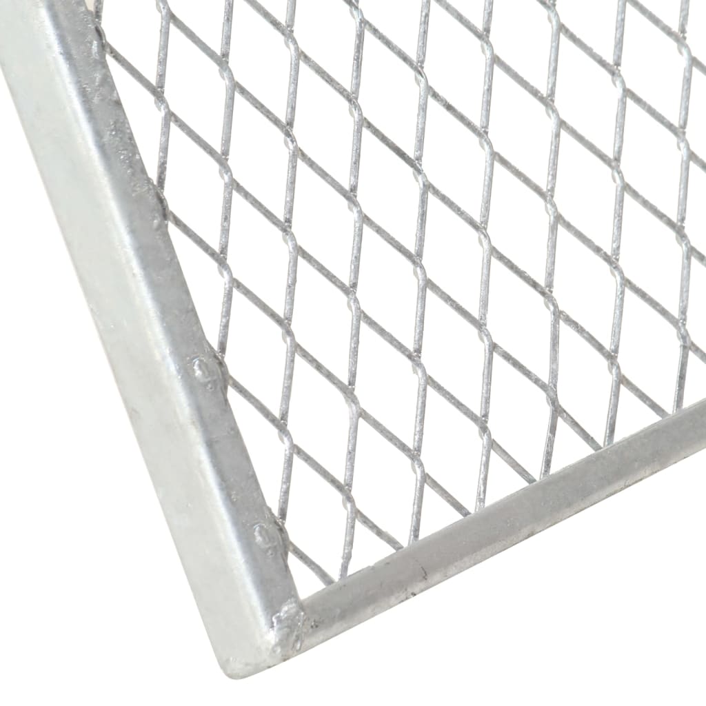 Setaccio per Giardino in Acciaio Zincato 60x75x89 cm