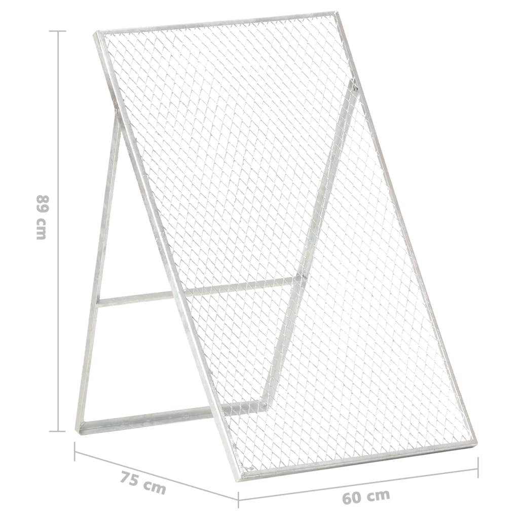 Setaccio per Giardino in Acciaio Zincato 60x75x89 cm