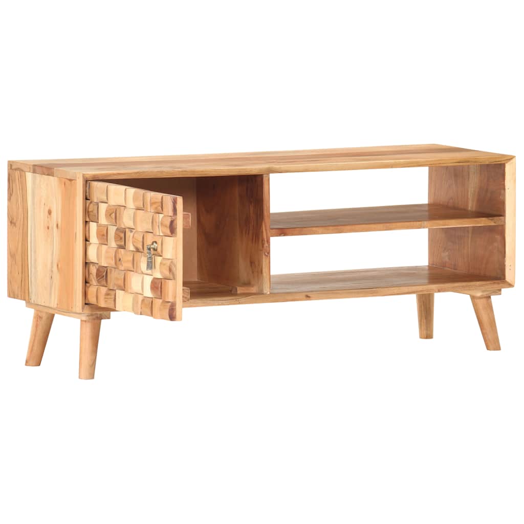 Mobile Porta TV 100x30x40 cm in Legno Massello di Acacia