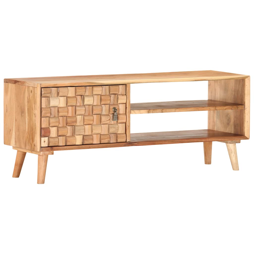 Mobile Porta TV 100x30x40 cm in Legno Massello di Acacia