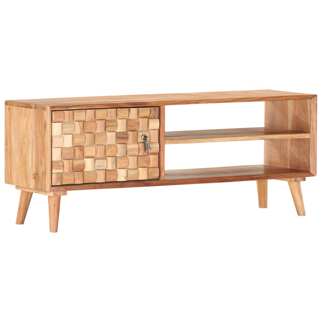 Mobile Porta TV 100x30x40 cm in Legno Massello di Acacia