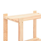 Scaffali a 3 Livelli 5 pz 80x38x90 cm in Massello Pino 150 kg