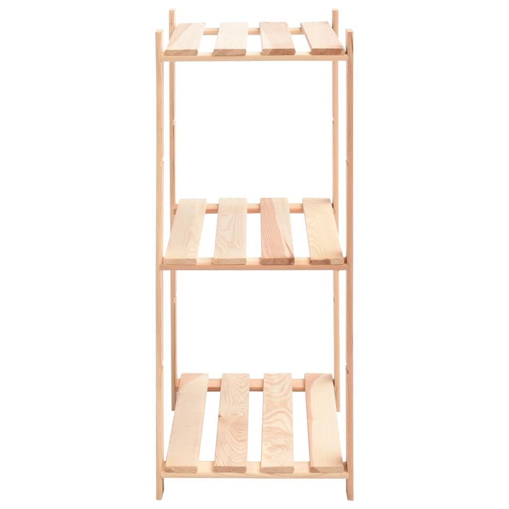 Scaffali a 3 Livelli 2 pz 60x38x90 cm in Massello Pino 150 kg