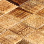 Tavolini da Salotto 2 pz a Blocchi Legno di Mango Grezzo