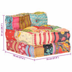Pouf Modulare in Tessuto Patchwork
