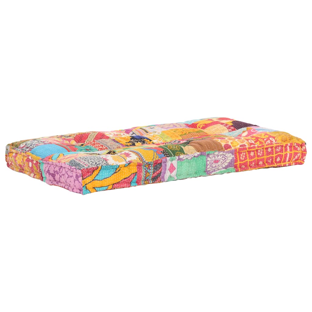 Cuscino per Divani Pallet Multicolore in Tessuto Patchwork