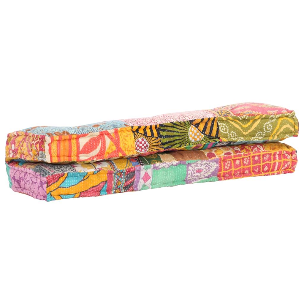 Cuscino per Divani Pallet Multicolore in Tessuto Patchwork