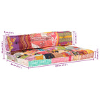 Cuscino per Divani Pallet Multicolore in Tessuto Patchwork