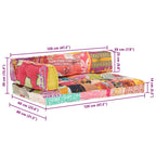 Cuscino per Divani Pallet Multicolore in Tessuto Patchwork