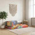 Cuscino per Divani Pallet Multicolore in Tessuto Patchwork