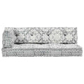 Cuscino per Divani Pallet Grigio Chiaro in Tessuto Patchwork