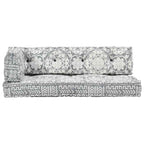 Cuscino per Divani Pallet Grigio Chiaro in Tessuto Patchwork