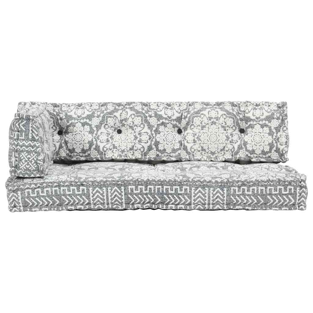 Cuscino per Divani Pallet Grigio Chiaro in Tessuto Patchwork