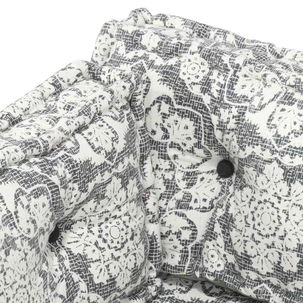 Cuscino per Divani Pallet Grigio Chiaro in Tessuto Patchwork