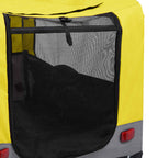 Rimorchio Bici Animali Carrello Jogging 2in1 Giallo e Grigio