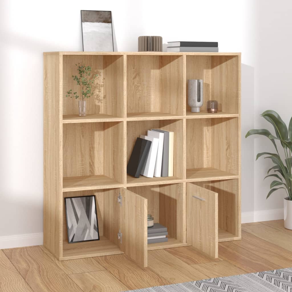 Libreria Rovere Sonoma 98x30x98 cm in Legno Multistrato