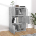 Armadietto Grigio Cemento 60x29,5x90 cm in Legno Multistrato
