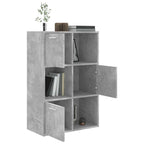 Armadietto Grigio Cemento 60x29,5x90 cm in Legno Multistrato