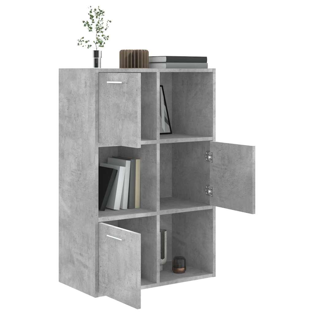 Armadietto Grigio Cemento 60x29,5x90 cm in Legno Multistrato