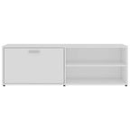 Mobile Porta TV Bianco 120x34x37 cm in Legno Multistrato