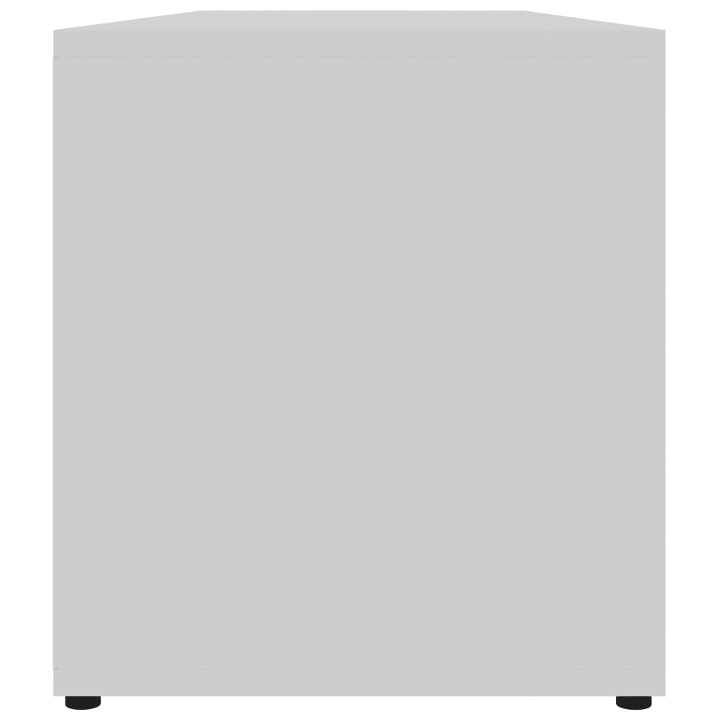 Mobile Porta TV Bianco 120x34x37 cm in Legno Multistrato
