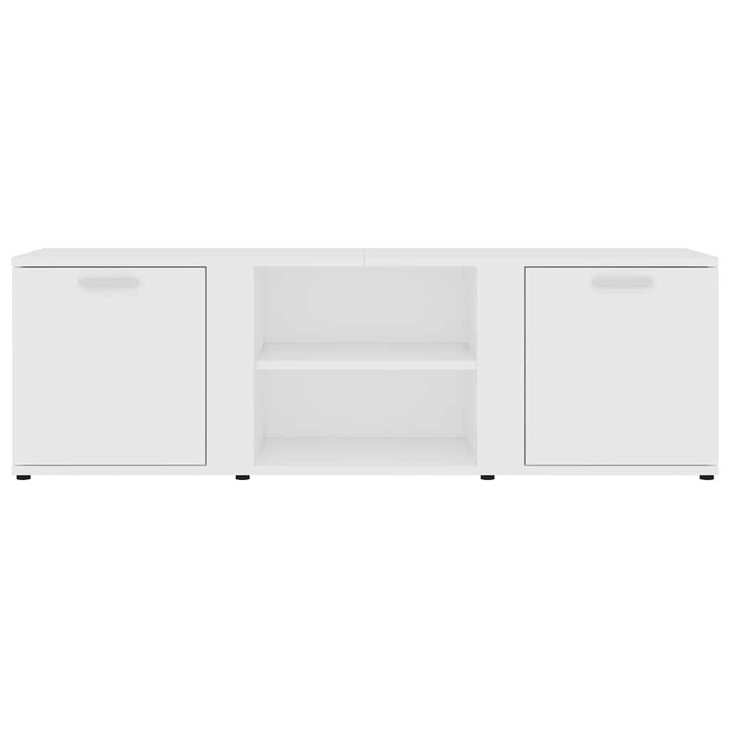 Mobile Porta TV Bianco 120x34x37 cm in Legno Multistrato