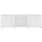 Mobile Porta TV Bianco 120x34x37 cm in Legno Multistrato