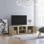 Mobile Porta TV Rovere Sonoma 120x34x37 cm in Legno Multistrato