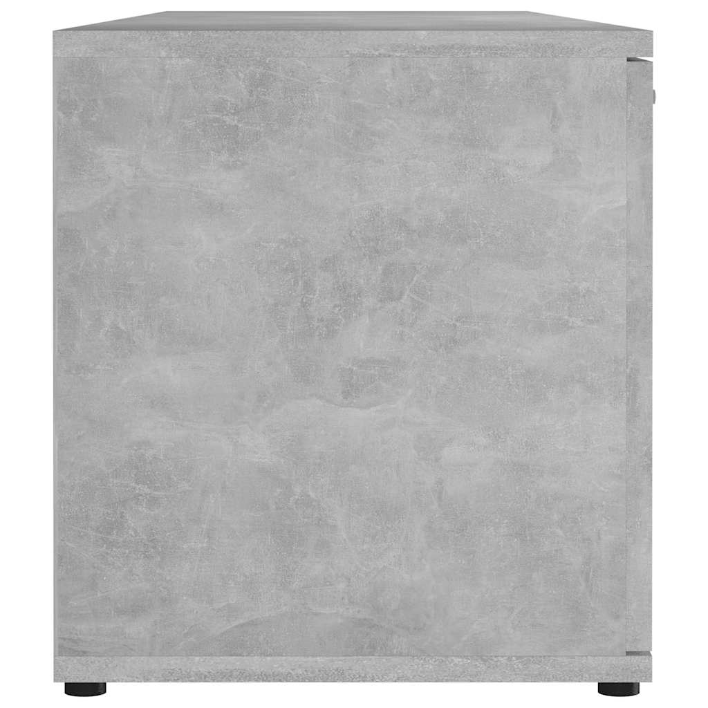 Mobile Porta TV Grigio Cemento 120x34x37cm in Legno Multistrato