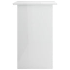 Scrivania Bianco Lucido 90x50x74 cm in Legno Multistrato