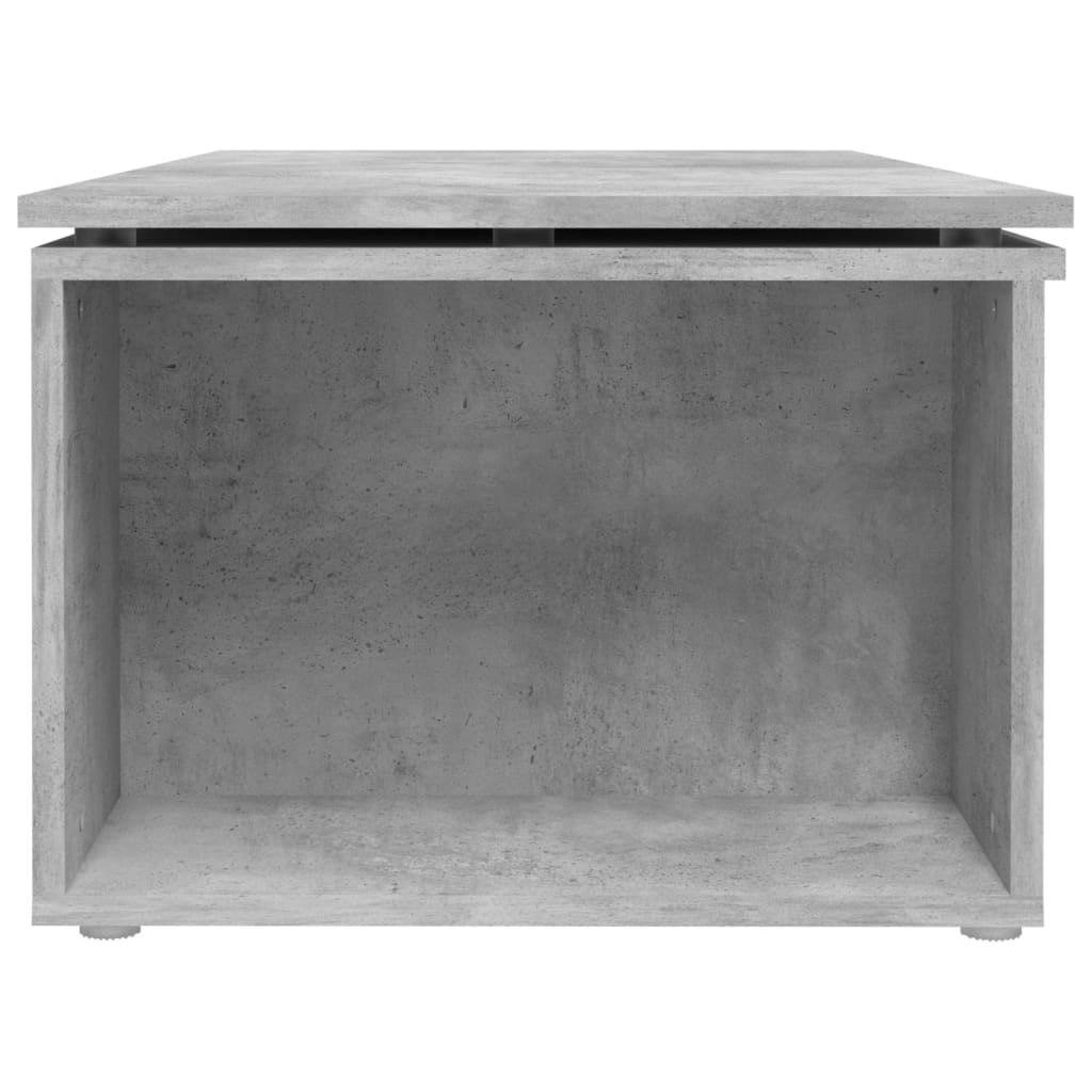 Tavolino Salotto Grigio Cemento 150x50x35 cm Legno Multistrato