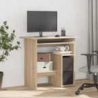 Scrivania Rovere Sonoma 80x45x74 cm in Legno Multistrato