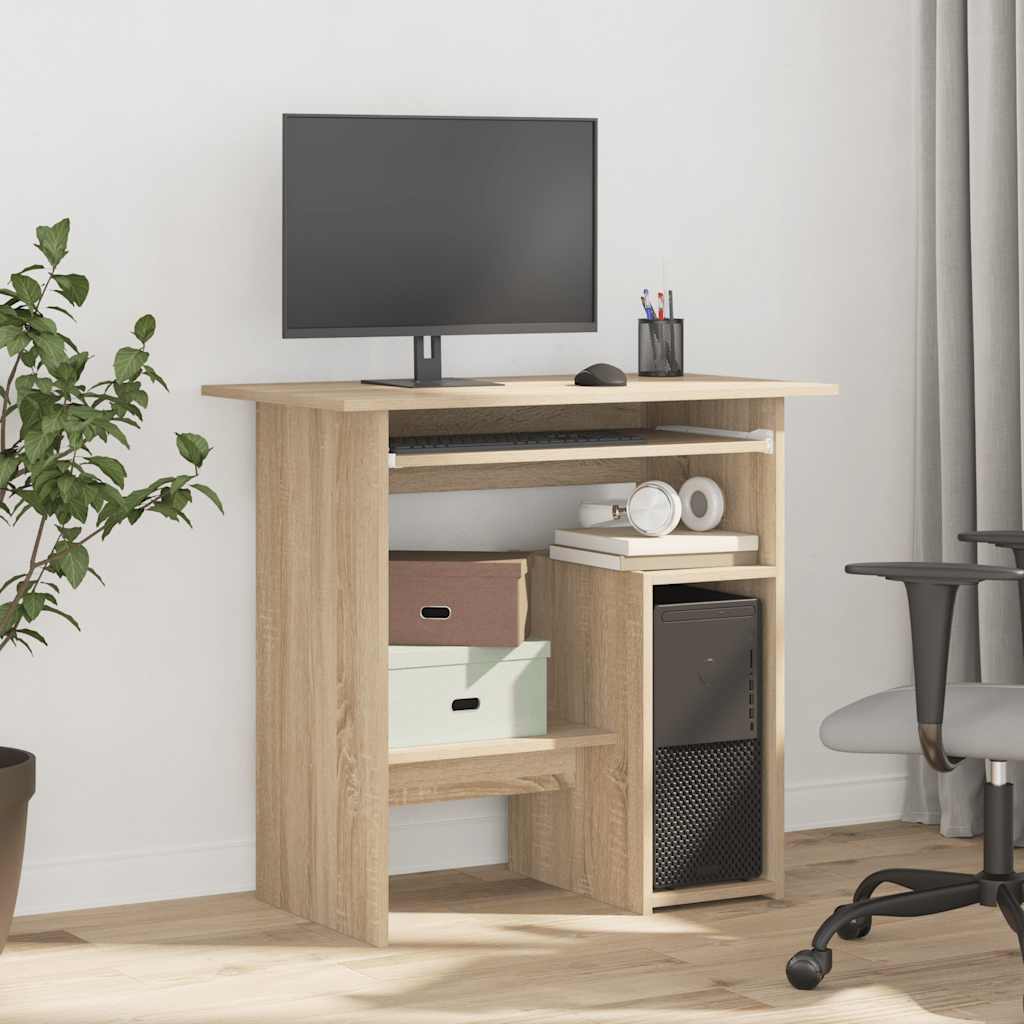 Scrivania Rovere Sonoma 80x45x74 cm in Legno Multistrato