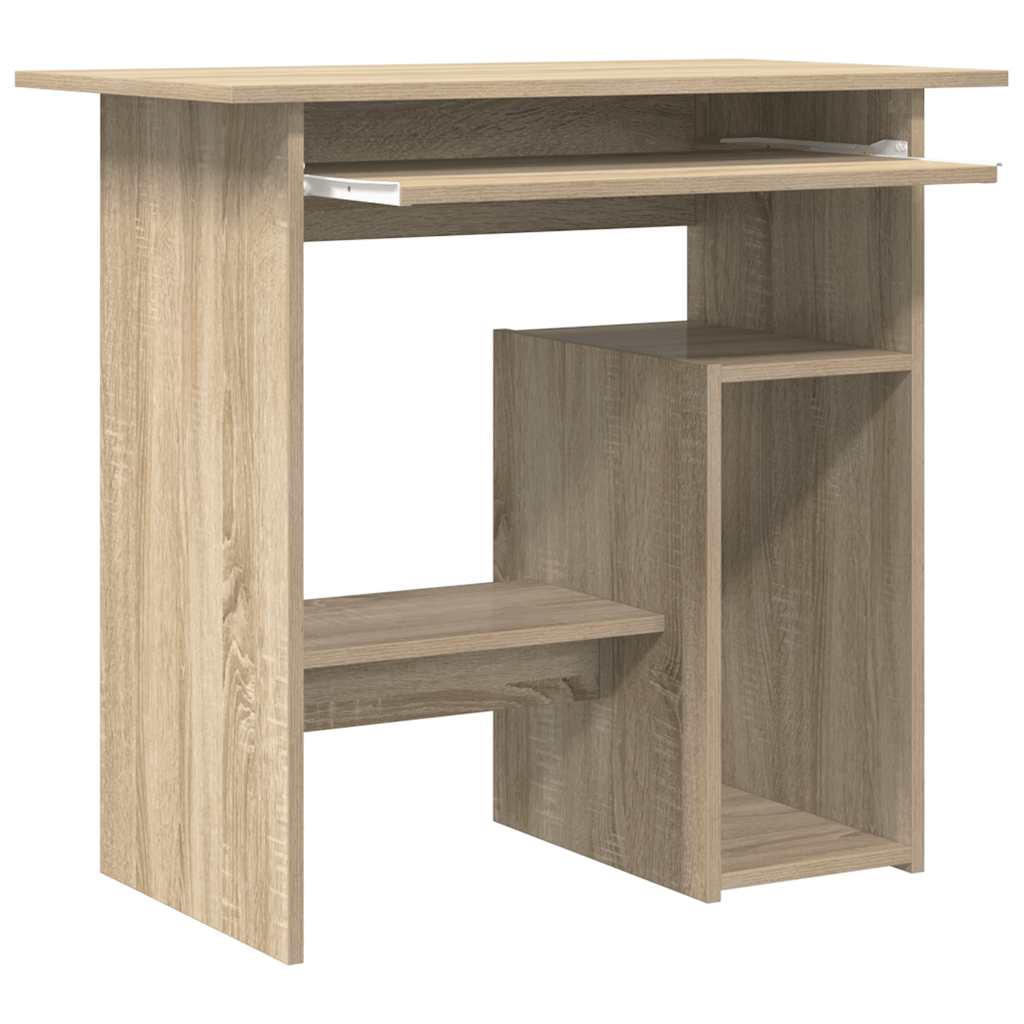 Scrivania Rovere Sonoma 80x45x74 cm in Legno Multistrato