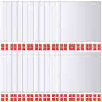 Piastrelle a Specchio 48 pz Quadrate in Vetro
