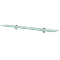Mensole Galleggianti 2 pz in Vetro 70x10 cm 8 mm