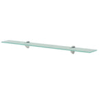 Mensole Galleggianti 2 pz in Vetro 80x20 cm 8 mm