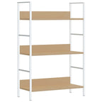 Scaffale Libri 3 Ripiani Rovere 60x27,6x90,5 Legno Multistrato