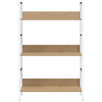 Scaffale Libri 3 Ripiani Rovere 60x27,6x90,5 Legno Multistrato