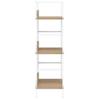 Scaffale Libri 3 Ripiani Rovere 60x27,6x90,5 Legno Multistrato