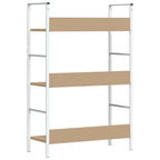 Scaffale Libri 3 Ripiani Rovere 60x27,6x90,5 Legno Multistrato
