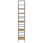 Scaffale Libri 5 Ripiani Rovere 60x27,6x158,5 Legno Multistrato