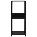 Scaffale Libri Piccolo Dritto Nero 33,5x39,6x79,7cm Multistrato