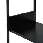 Scaffale Libri Piccolo Dritto Nero 33,5x39,6x79,7cm Multistrato