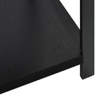 Scaffale Libri Piccolo Dritto Nero 33,5x39,6x79,7cm Multistrato