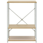 Mobile Microonde Bianco Rovere 60x39,6x79,5cm Legno Multistrato